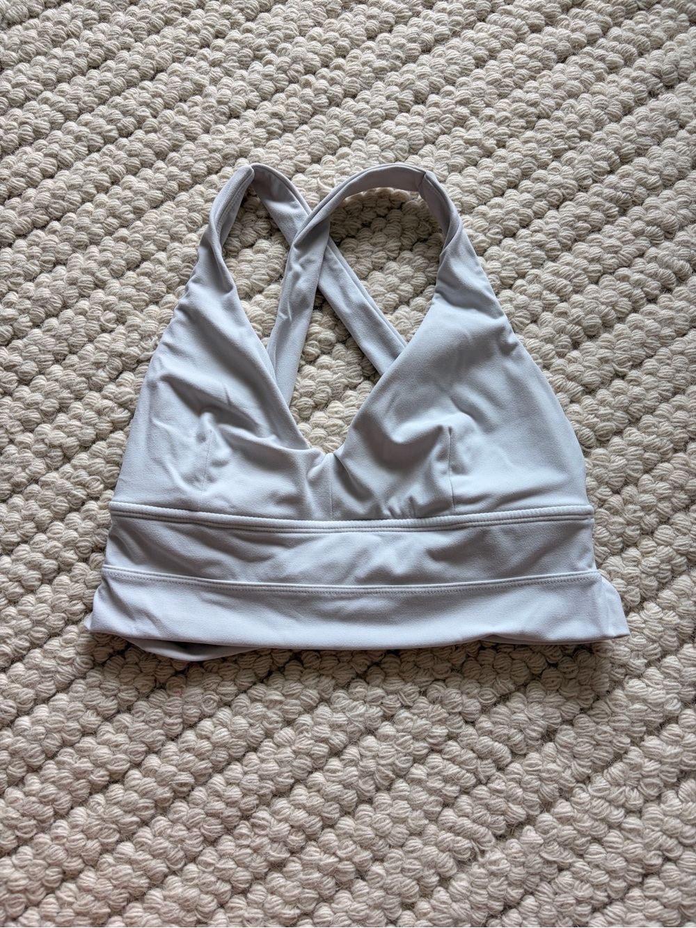 Buffbunny white sports bra size M